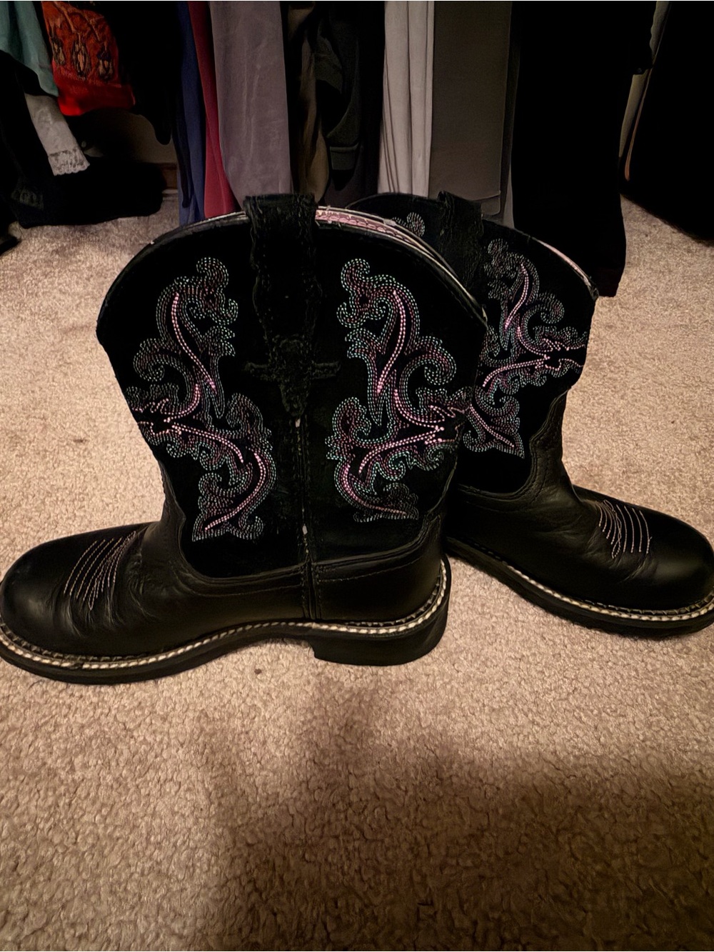 Ariat Black Western Embroidered Women's Cowboy Boots
